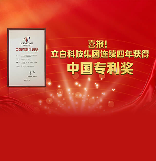 喜報！立白科技集團連續四年獲得中國專利獎